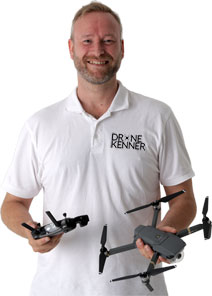 Unser Drohnenexperte steht Ihnen jederzeit mit praktischem Wissen und Erfahrung rund um DJI-Drohnen zur Seite.