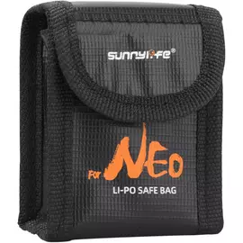 50CAL LiPo Safe Bag – Explosionsgeschützte Schutztasche für 2 DJI Neo FPV-Drohnenakkus