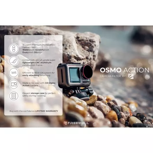 Freewell DJI Osmo Action-Kamera NL/PL-Filter Ganztagsset