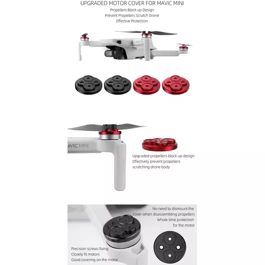 50CAL DJI Mavic Mini Motorschutzabdeckung aus Aluminium wasser- und staubdicht (4 Stück)