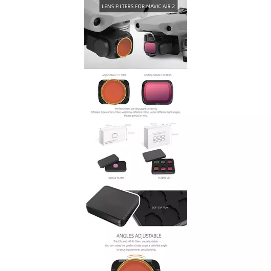 50CAL DJI Mavic Air 2 ND4 Drohnenkamerafilter