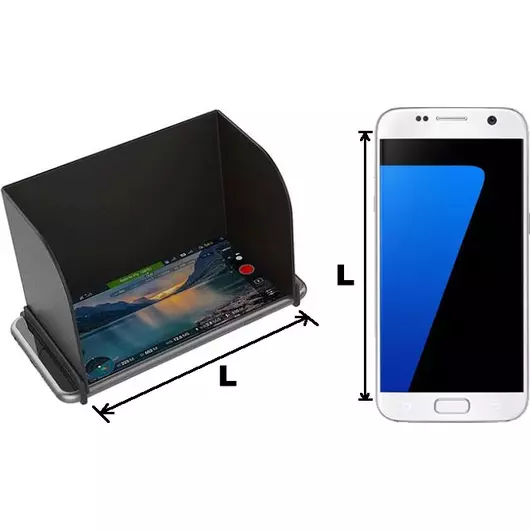 50CAL Monitorhaube L128 Sonnenschutz für Telefon / Tablet