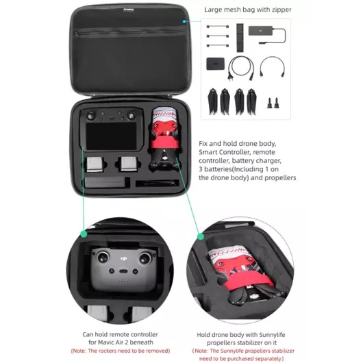 50CAL DJI Mavic Air 2 & DJI Air 2S + Smart Controller Case