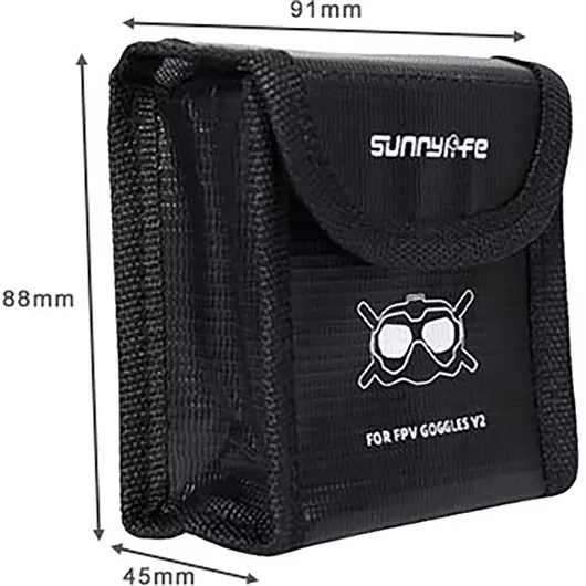 50CAL DJI FPV Goggles V2 LiPo Bag - 2 Batterien
