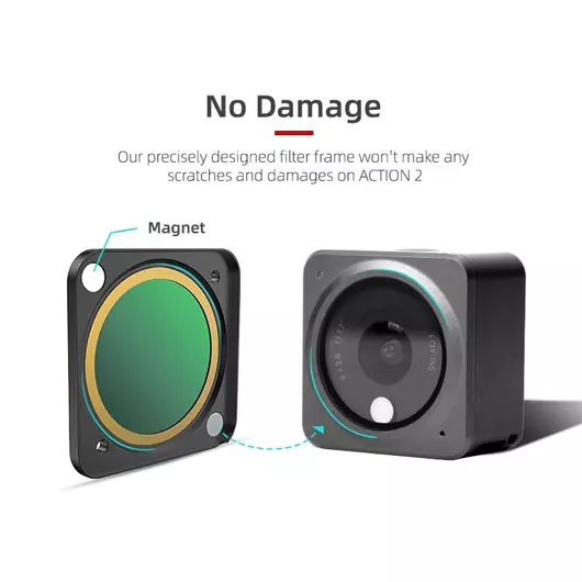 50CAL DJI Action 2 Filterset MCUV + CPL + ND 4-8 (4 St)