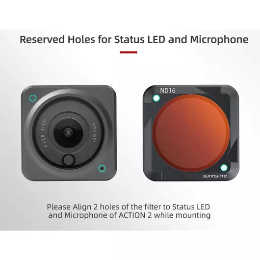 50CAL DJI Action 2 Filterset MCUV + CPL + ND 4-8 (4 St)