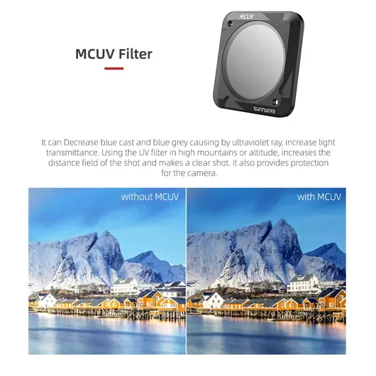50CAL DJI Action 2 Filterset MCUV + CPL + ND 4-8 (4 St)