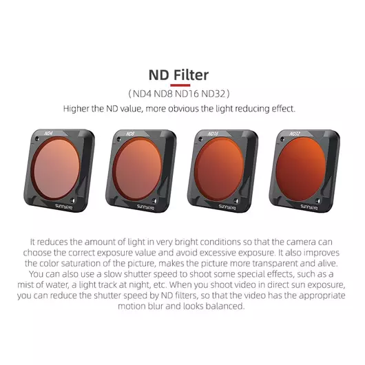 50CAL DJI Action 2 Filterset MCUV + CPL + ND 4-8 (4 St)