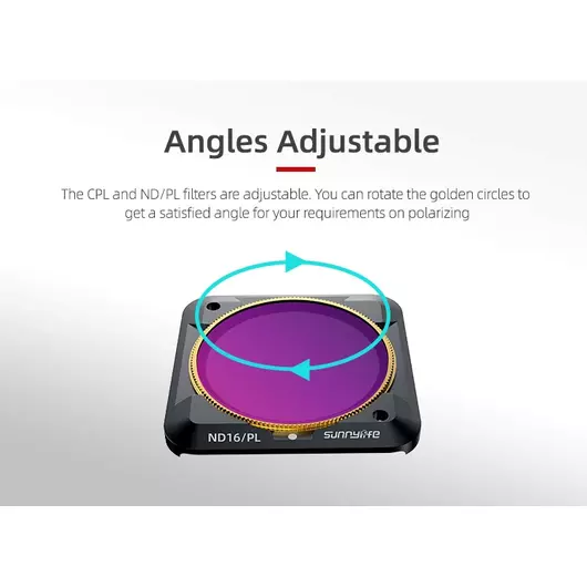 50CAL DJI Action 2 Filterset MCUV + CPL + ND 4-8 (4 St)