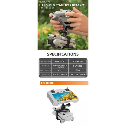 50CAL Mini 3 pro Drohne Handheld Gimbal Halterung Stabilisator RC Halter