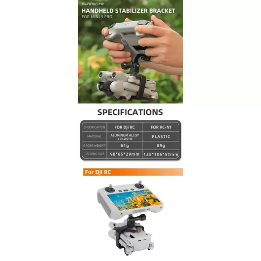 50CAL Mini 3 pro Drohne Handheld Gimbal Halterung Stabilisator RC Halter