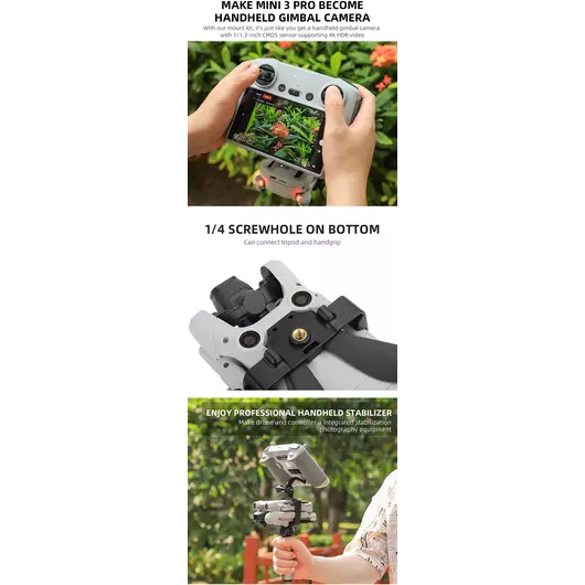 50CAL Mini 3 pro Drohne Handheld Gimbal Halterung Stabilisator RC Halter