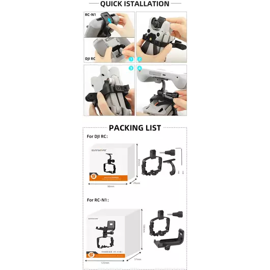 50CAL Mini 3 pro Drohne Handheld Gimbal Halterung Stabilisator RC Halter