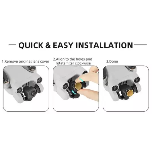 50CAL Mini 3 pro Einstellbarer Objektivfilter KPL