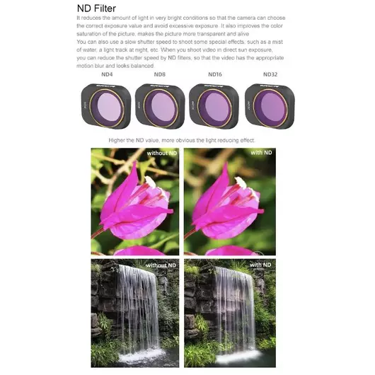 50CAL DJI Mini 3 / Pro Drone Camera Lens Filter Set CPL+ ND8+ ND16