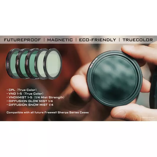Freewell Sherpa Magnetischer Diffusions-Schneenebel 1/4-Filter (iPhone 13/14)