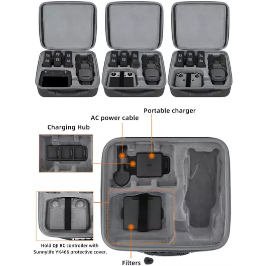 50CAL Multifunktionale Tragetasche für DJI Mavic 3 Drohne und Zubehör