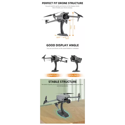 50CAL Desktop Display Stand Stativ für DJI Air 3, DJI Air 2S und DJI Air 2 Drohnen