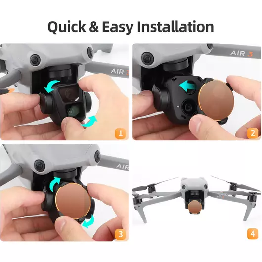 50CAL Drohnenkamera-Objektivfilter ND/PL 32 für DJI Air 3