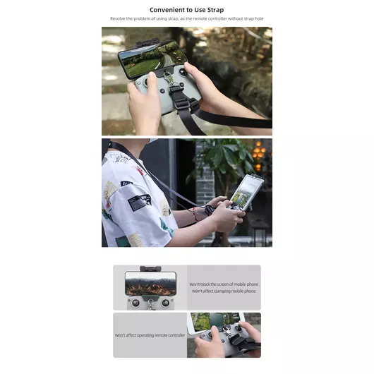 50CAL Umhängeband + Montagehalterung für DJI RC-N1