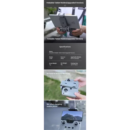 50CAL Umhängeband + Montagehalterung für DJI RC-N1