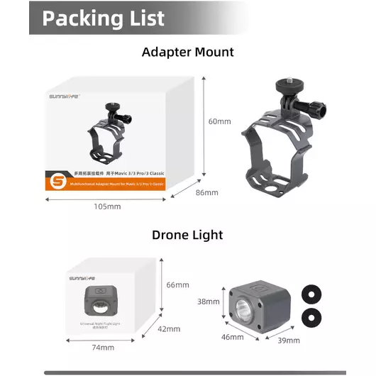 50CAL Drone Bracket Sports Camera Holder for Mavic 3 & Mavic
