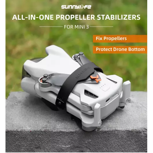 50CAL Drohnen-Propellerstabilisator und untere Schutzhülle für DJI Mini 3