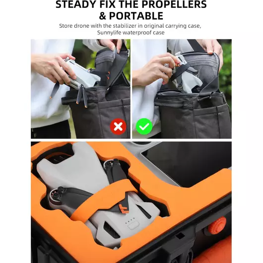 50CAL Drohnen-Propellerstabilisator und untere Schutzhülle für DJI Mini 3
