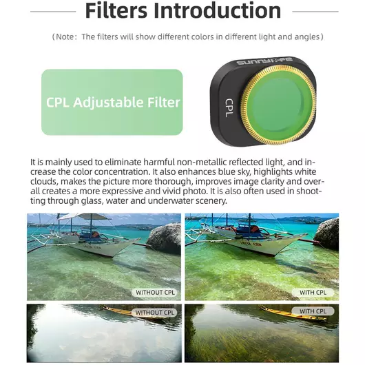 50CAL DJI Mini 4 PRO 3-ND set Filters ND-16-64-256