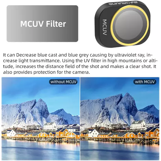 50CAL DJI Mini 4 PRO 4-mix Lens Filter MCUV+CPL+ND-32-64