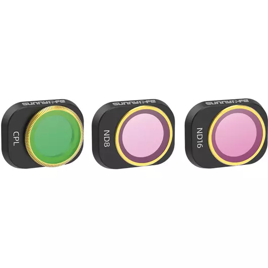 50CAL Drohnenkamera-Objektivfilter-Set für DJI Mini 4 Pro – CPL + ND8/16