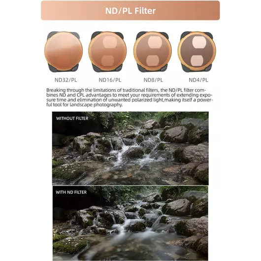 50CAL Drohnenkamera-Objektivfilter-Set ND/PL 4/8/16/32 für DJI Air 3
