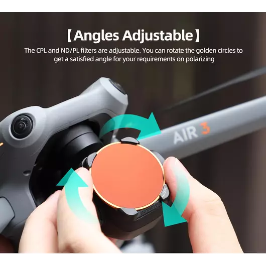 50CAL Drohnenkamera-Objektivfilter-Set ND/PL 4/8/16/32 für DJI Air 3