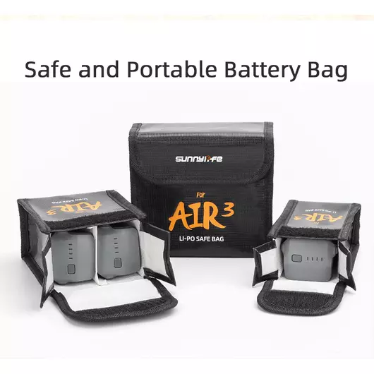 50CAL Li-Po-Batterie-Sicherheitstasche (2 Batterien) für DJI Air 3