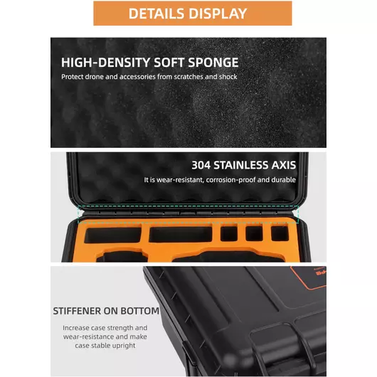 50CAL Sicherheitstragetasche für DJI Mini 4 Pro – wasserdichtes und stoßfestes Hardcase