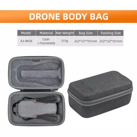50CAL Tragetasche für DJI Air 3 – Drohnen-Körpertasche