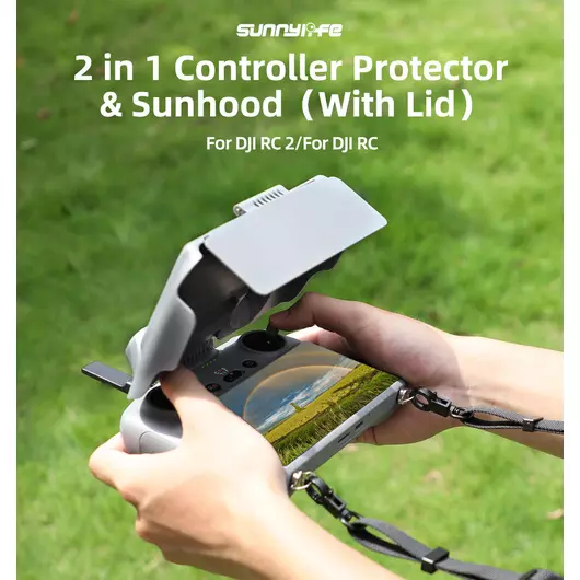 50CAL 2-in-1 Controller-Schutz und Sonnenblende für DJI RC 2 – für DJI Air 3 und Mini 3 Pro