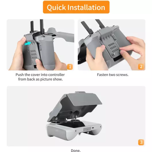50CAL 2-in-1 Controller-Schutz und Sonnenblende für DJI RC 2 – für DJI Air 3 und Mini 3 Pro