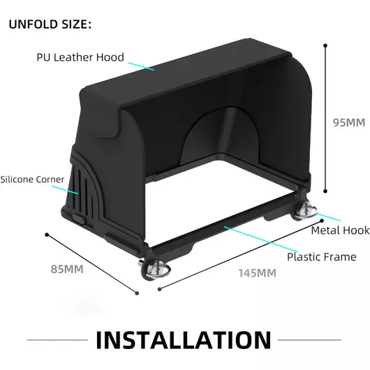 50CAL faltbare Sonnenblende für DJI RC-1/2