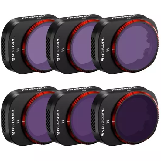 Freewell Bright Day Filter ND/PL-Filter-Kit (6 Stück) für die DJI Mini 4 Pro-Kameradrohne