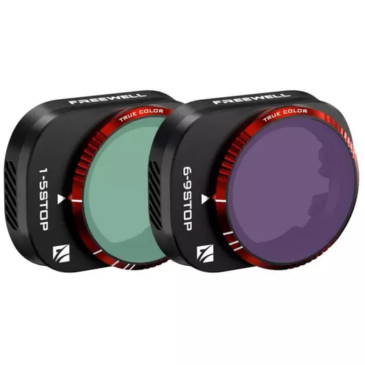 Freewell Variabler ND 1-5/6-9 Blendenfiltersatz (2 Stück) für DJI Mini 4 Pro Kameradrohne