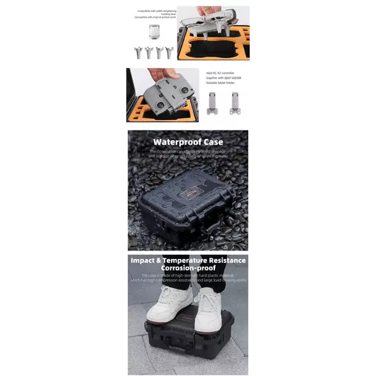 50CAL Sicherheitstragetasche – Großes Fassungsvermögen, wasserdicht und stoßfest für die DJI Neo FPV-Drohne