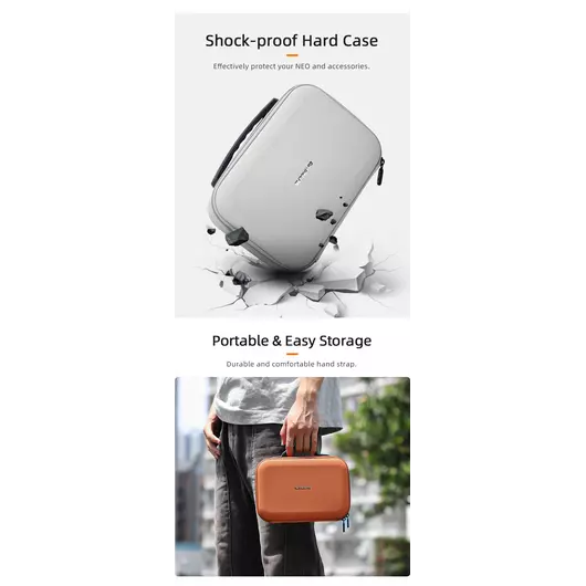 50CAL Tragbare Tragetasche Combo - Schützende Hardcase-Reisetasche für DJI Neo FPV-Drohne