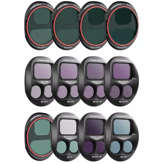 Freewell Split Filters Mega 12-teiliges Set für DJI Mavic 4 Pro Drohne
