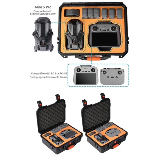 De 50CAL Safety Waterproof Hard Case für die DJI Mini 5 Pro Drone