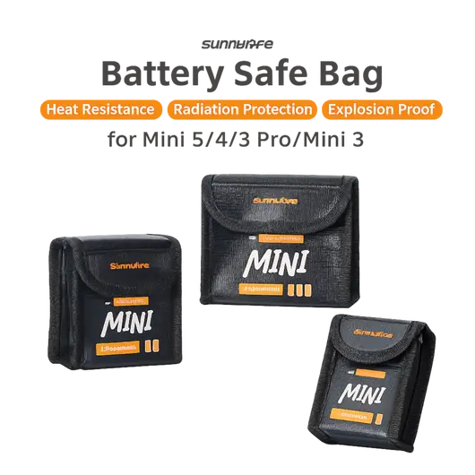 50CAL-Akku-Tasche für DJI Mini 5/4/3 Pro (2x Batterien)